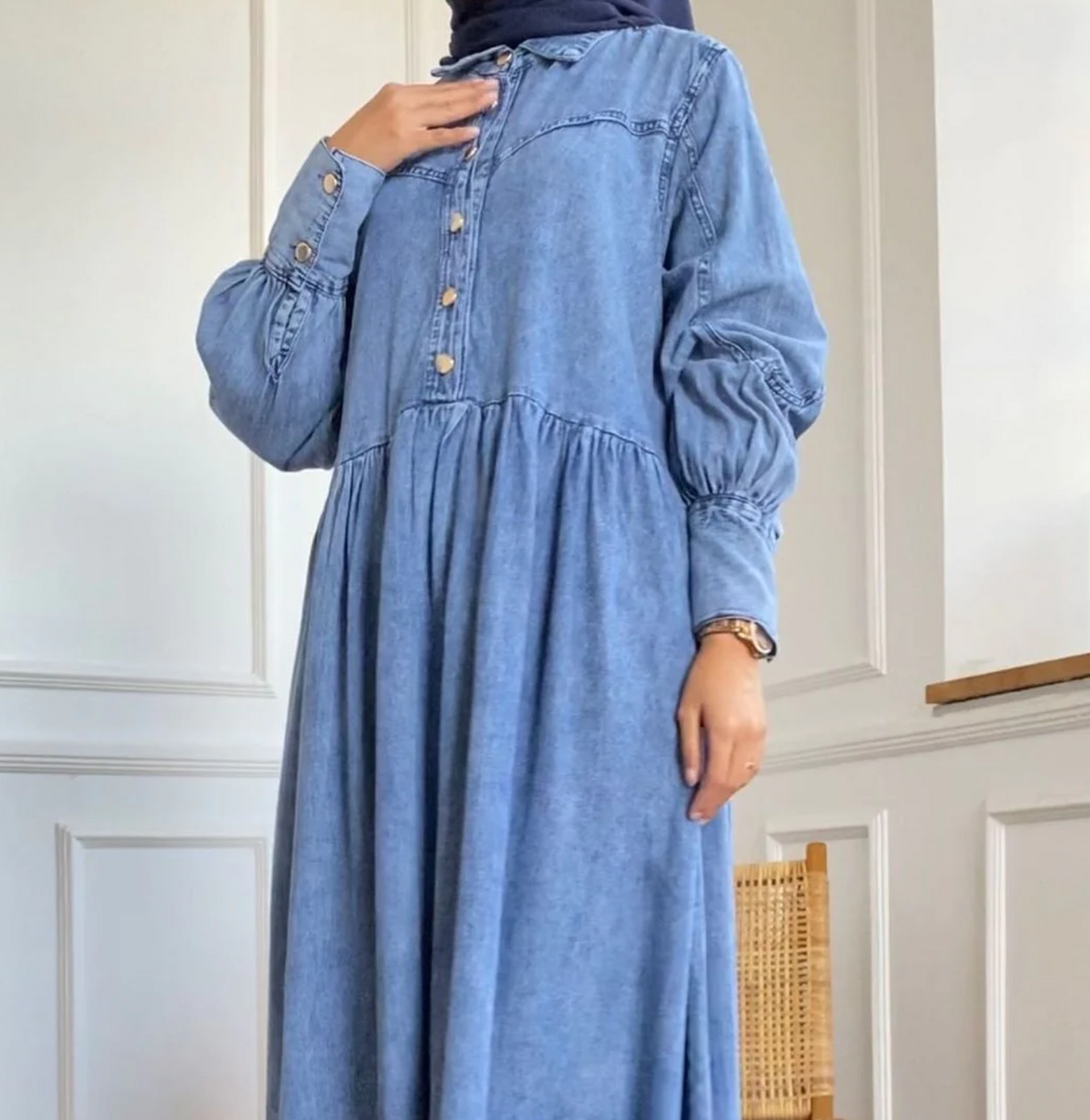 ARMIYAH DENIM ABAYA